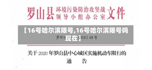【16号哈尔滨限号,16号哈尔滨限号吗现在】-第3张图片