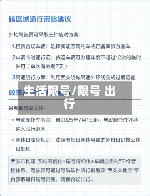 生活限号/限号 出行