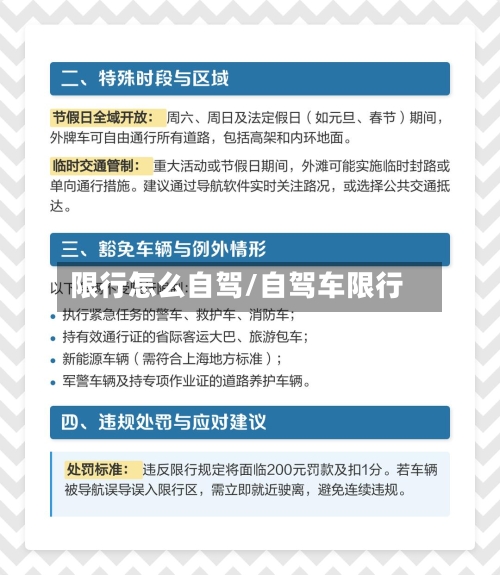 限行怎么自驾/自驾车限行-第2张图片
