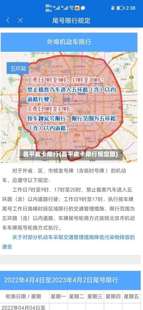 昌平皮卡限行(昌平皮卡限行规定图)-第3张图片