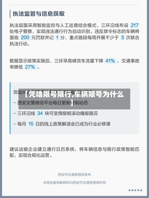 【凭啥限号限行,车辆限号为什么】