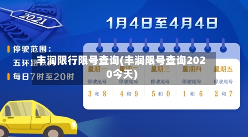 丰润限行限号查询(丰润限号查询2020今天)-第2张图片