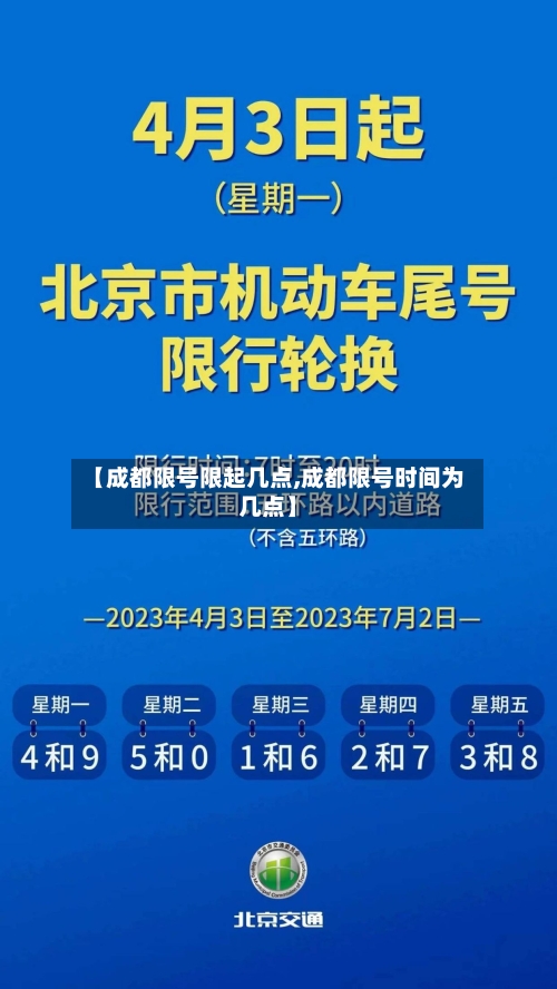 【成都限号限起几点,成都限号时间为几点】