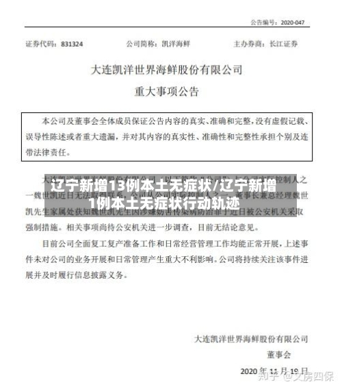 辽宁新增13例本土无症状/辽宁新增1例本土无症状行动轨迹-第3张图片