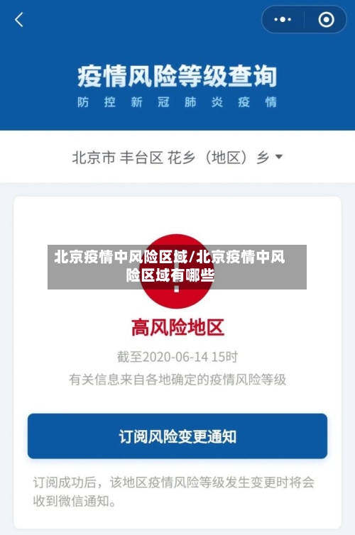 北京疫情中风险区域/北京疫情中风险区域有哪些-第3张图片
