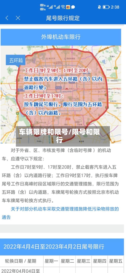 车辆限牌和限号/限号和限行-第2张图片