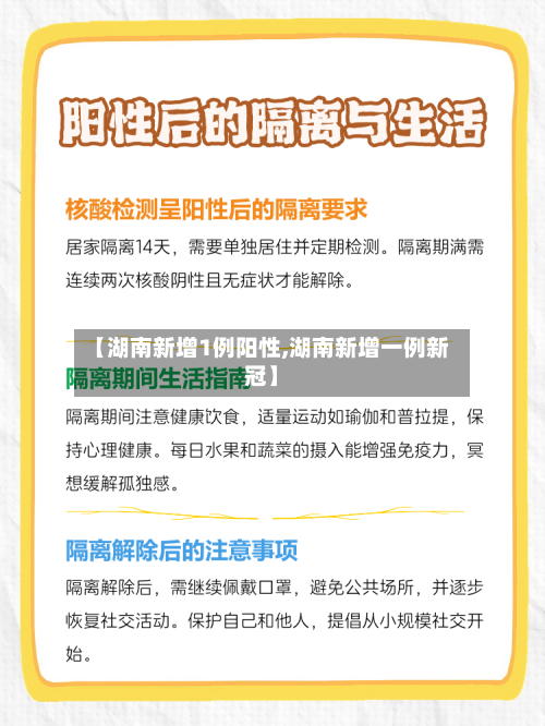 【湖南新增1例阳性,湖南新增一例新冠】-第2张图片