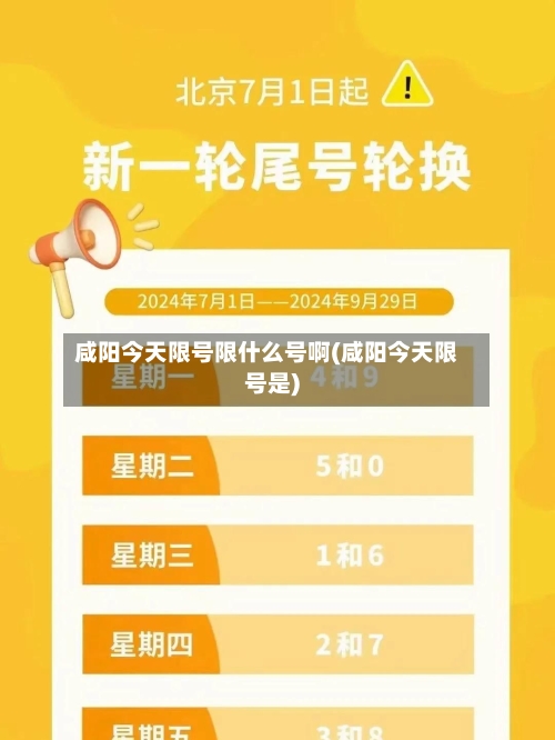 咸阳今天限号限什么号啊(咸阳今天限号是)