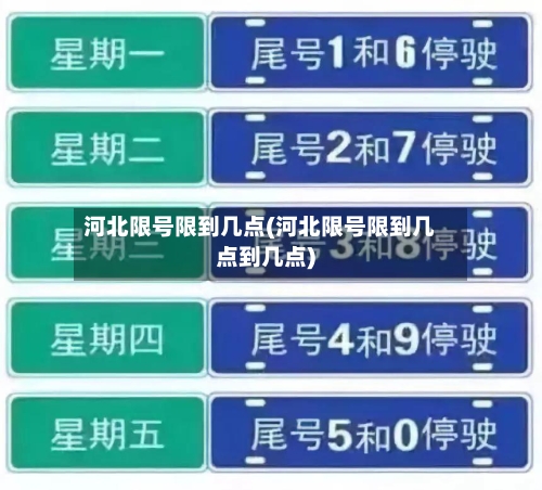 河北限号限到几点(河北限号限到几点到几点)