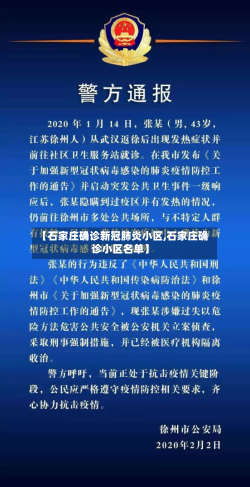 【石家庄确诊新冠肺炎小区,石家庄确诊小区名单】-第2张图片