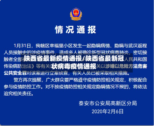 陕西省最新疫情通报/陕西省最新冠状病毒疫情通报-第3张图片