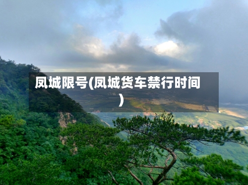 凤城限号(凤城货车禁行时间)-第2张图片
