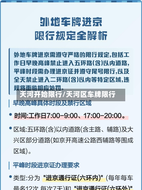 天河开始限行/天河区车牌限行