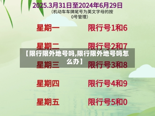【限行限外地号吗,限行限外地号吗怎么办】-第2张图片