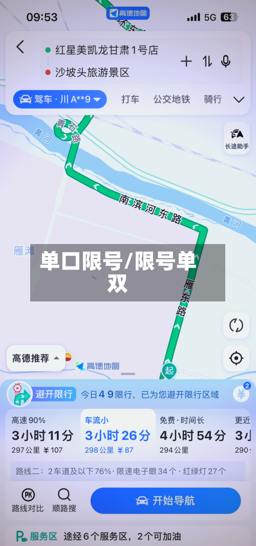 单口限号/限号单双