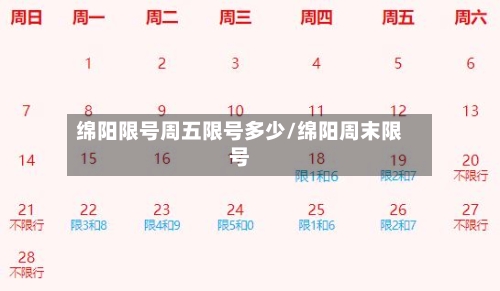 绵阳限号周五限号多少/绵阳周末限号-第2张图片