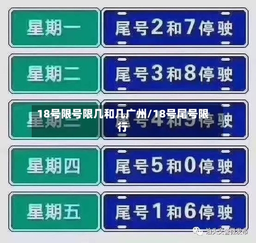 18号限号限几和几广州/18号尾号限行-第2张图片