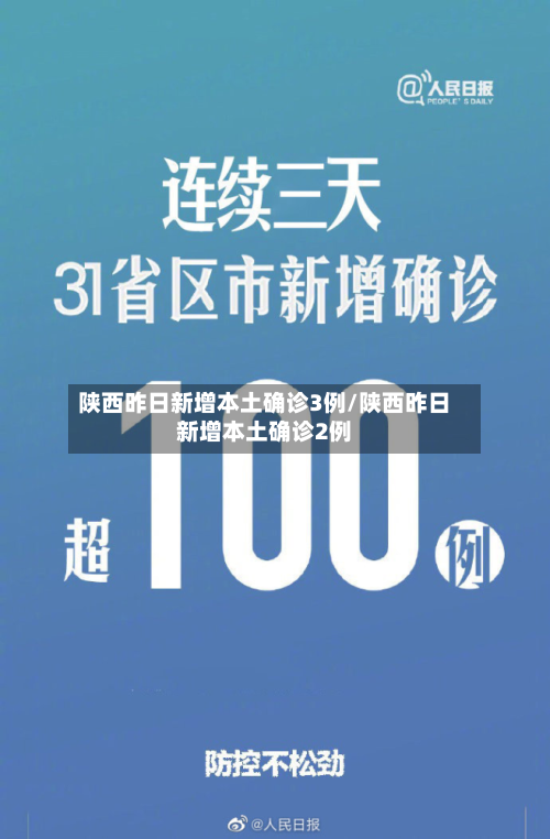 陕西昨日新增本土确诊3例/陕西昨日新增本土确诊2例-第2张图片