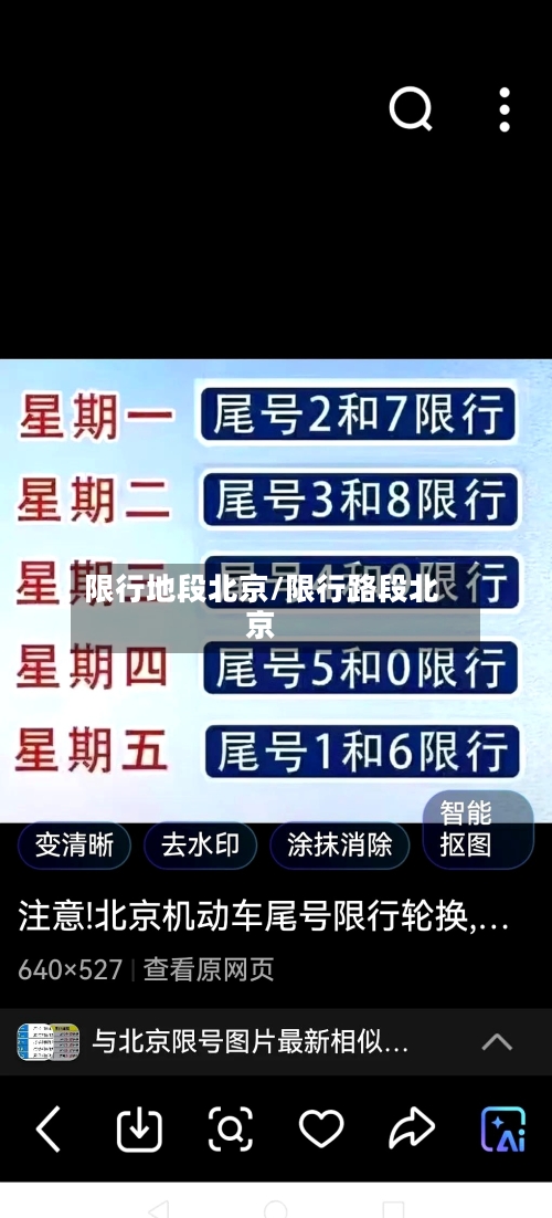 限行地段北京/限行路段北京-第2张图片