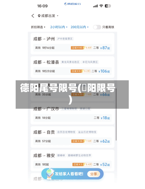 德阳尾号限号(徳阳限号)