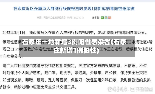 石家庄一地新增3例阳性感染者(石家庄新增1例阳性)-第2张图片