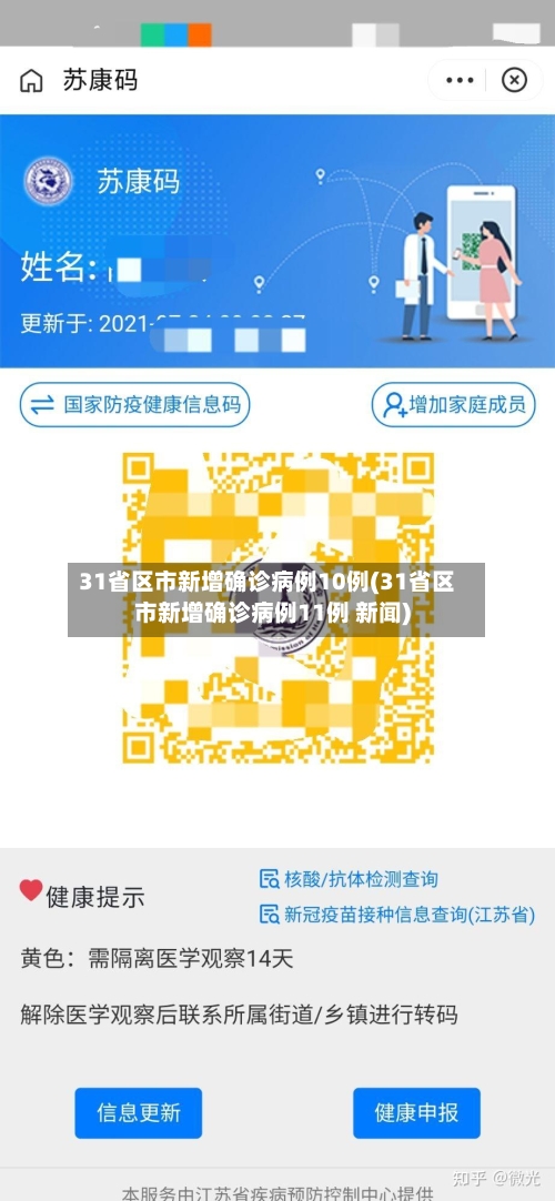 31省区市新增确诊病例10例(31省区市新增确诊病例11例 新闻)