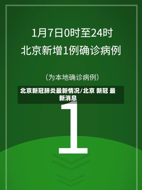 北京新冠肺炎最新情况/北京 新冠 最新消息