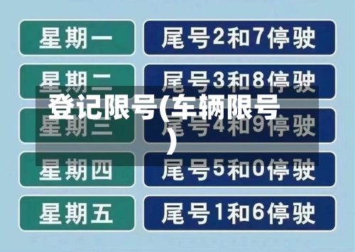 登记限号(车辆限号)