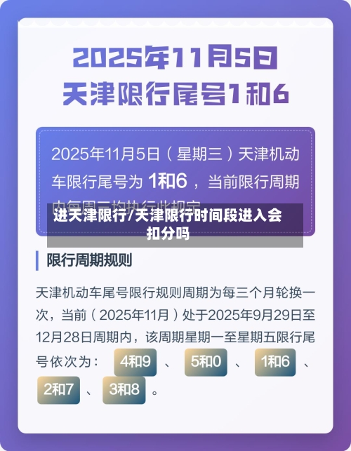进天津限行/天津限行时间段进入会扣分吗-第2张图片