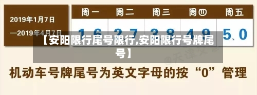 【安阳限行尾号限行,安阳限行号牌尾号】