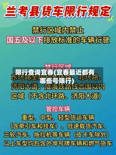 限行查询宜春(宜春最近都有哪些号限行)