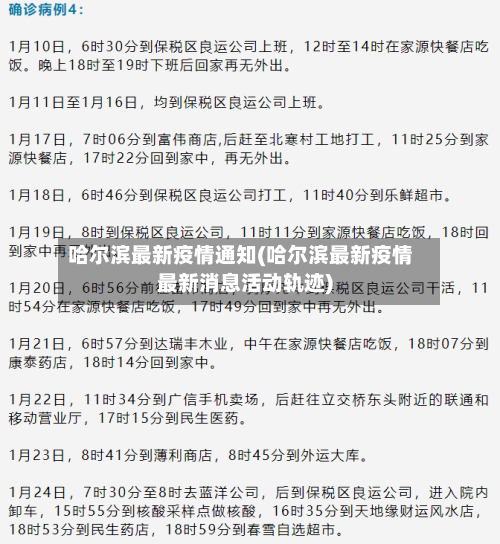 哈尔滨最新疫情通知(哈尔滨最新疫情最新消息活动轨迹)-第3张图片