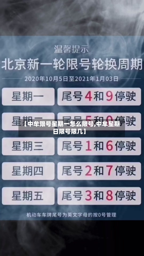 【中牟限号星期一怎么限号,中牟星期日限号限几】-第2张图片