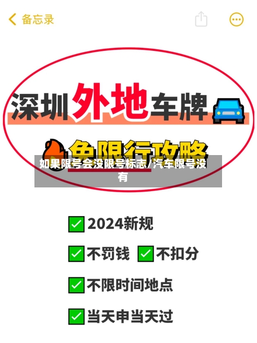 如果限号会没限号标志/汽车限号没有-第2张图片