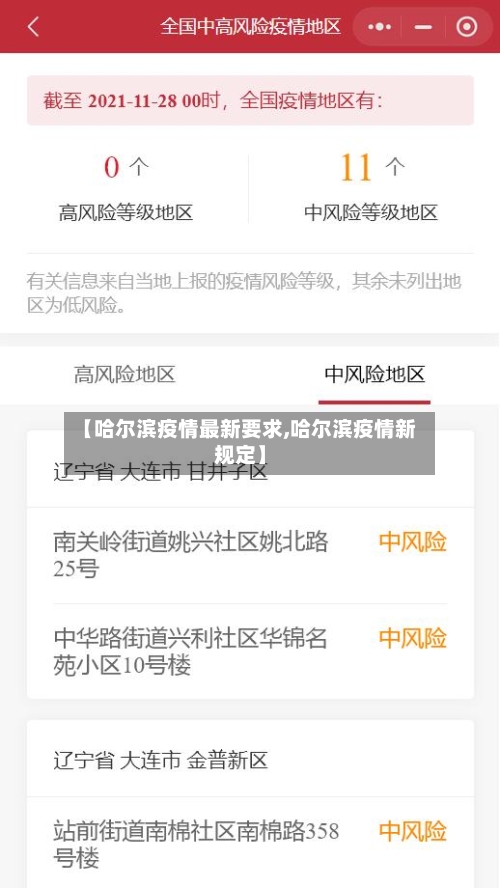 【哈尔滨疫情最新要求,哈尔滨疫情新规定】