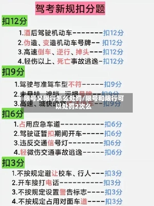 限号又限行怎么处罚/限号和限行可以处罚2次么-第2张图片
