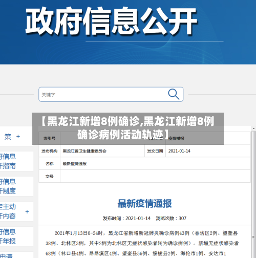 【黑龙江新增8例确诊,黑龙江新增8例确诊病例活动轨迹】-第3张图片