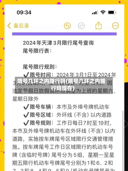 限号几环之内限行吗(限号几环之内限行吗现在)-第3张图片
