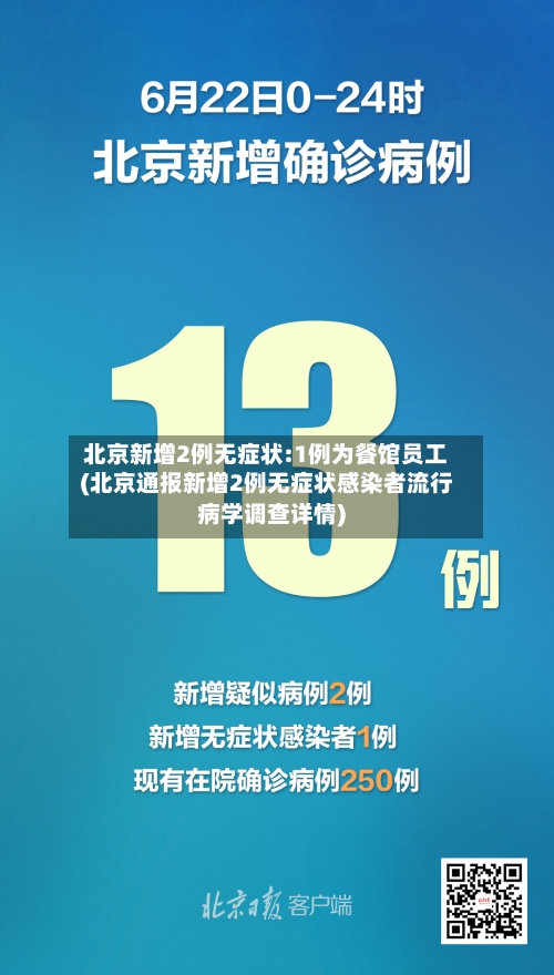 北京新增2例无症状:1例为餐馆员工(北京通报新增2例无症状感染者流行病学调查详情)