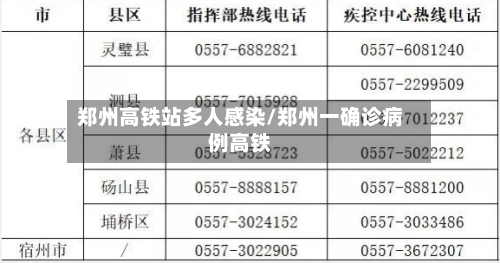 郑州高铁站多人感染/郑州一确诊病例高铁-第3张图片