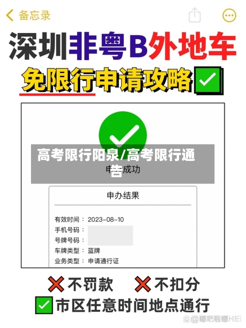 高考限行阳泉/高考限行通告-第2张图片