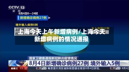 上海今天上午新增病例/上海今天新增病例的情况通报