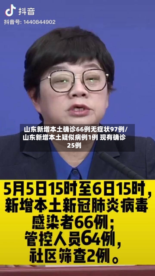 山东新增本土确诊66例无症状97例/山东新增本土疑似病例1例 现有确诊25例