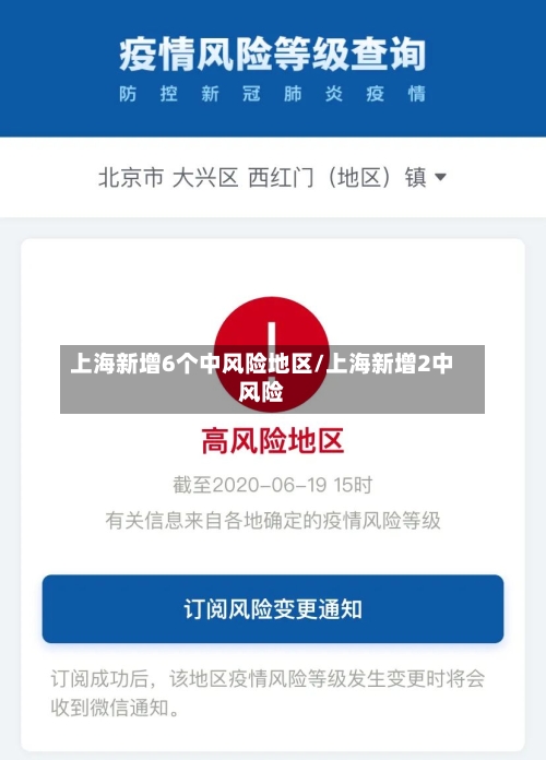 上海新增6个中风险地区/上海新增2中风险-第3张图片