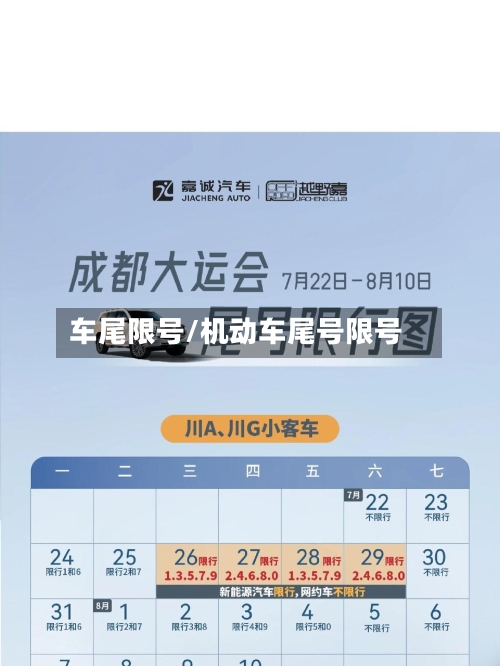 车尾限号/机动车尾号限号-第2张图片