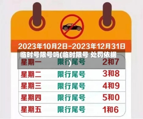 临时号限号吗(临时限号 处罚依据)