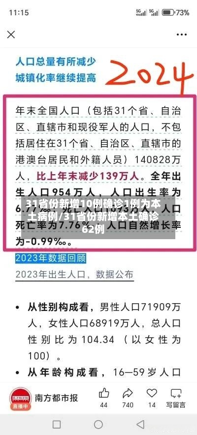 31省份新增10例确诊1例为本土病例/31省份新增本土确诊62例-第2张图片