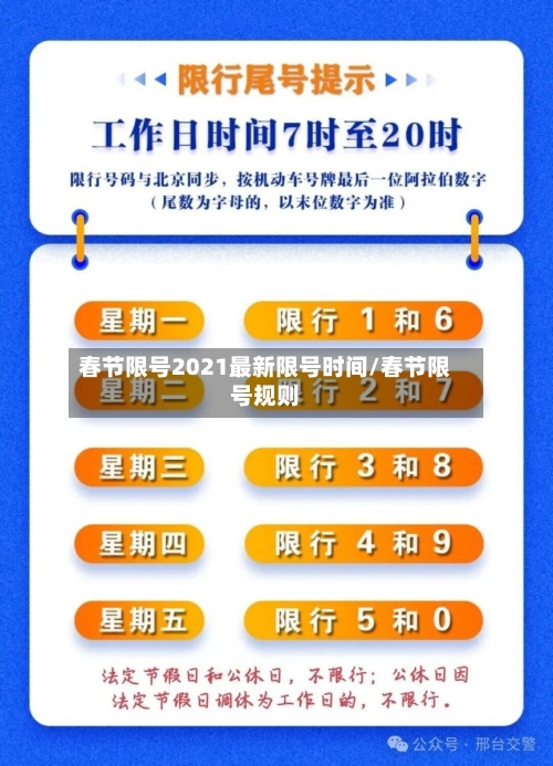 春节限号2021最新限号时间/春节限号规则-第2张图片