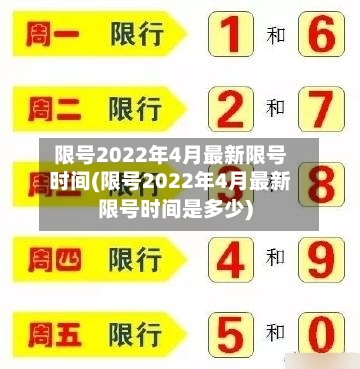 限号2022年4月最新限号时间(限号2022年4月最新限号时间是多少)-第3张图片