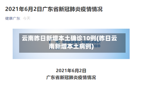 云南昨日新增本土确诊10例(昨日云南新增本土病例)-第2张图片